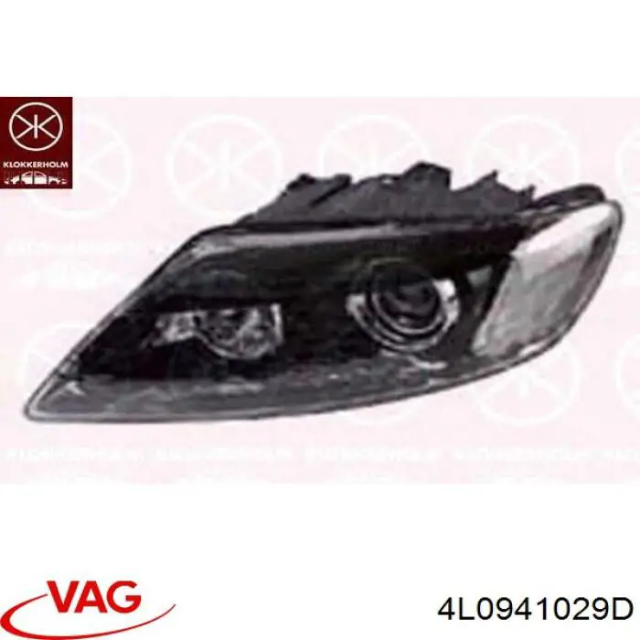 Основна фара в зборі ліва VAG 4L0941029D ціна, від 443.33 USD