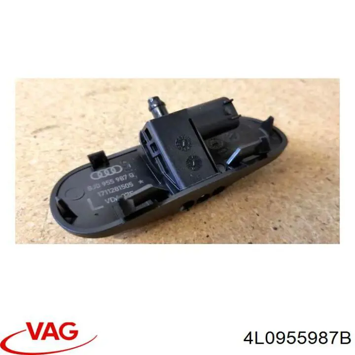 Форсунка омивача скла лобового, ліва VAG 4L0955987B ціна, від 7.05 USD