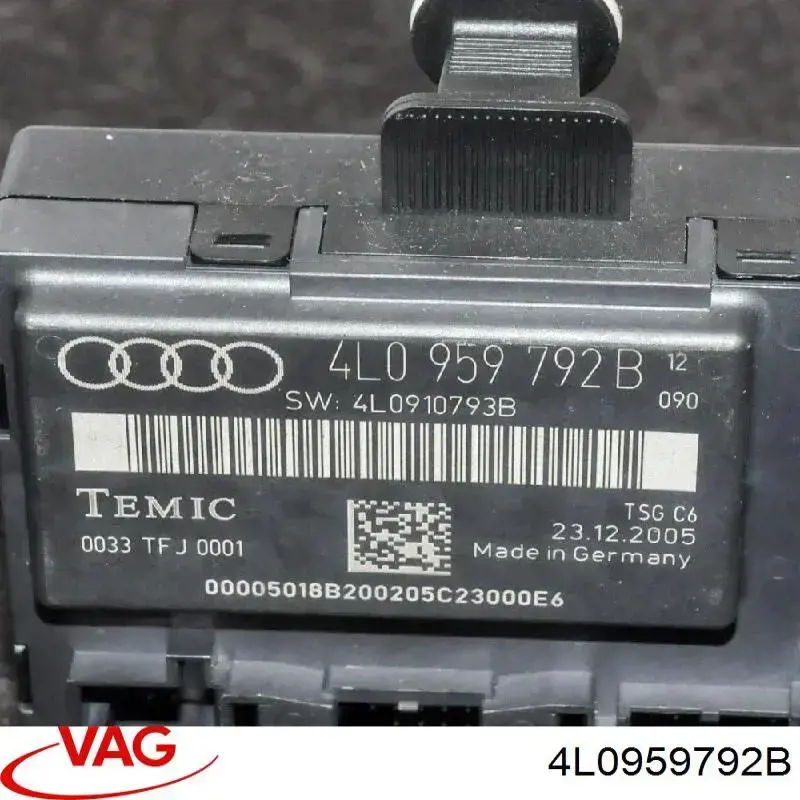 Блок комфорту передніх дверей 4L0959792B VAG