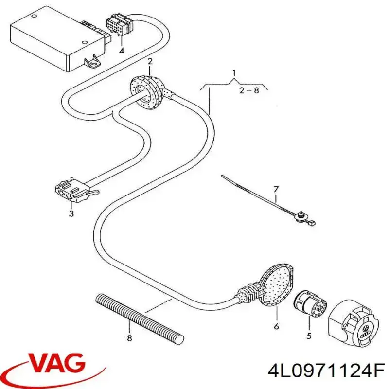  VAG 4L0971124F ціна, від 38.01 USD