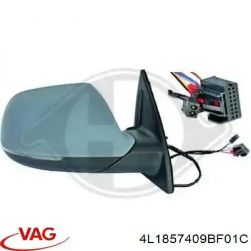 Ліве бічне дзеркало VAG 4L1857409BF01C ціна, від 215.27 USD