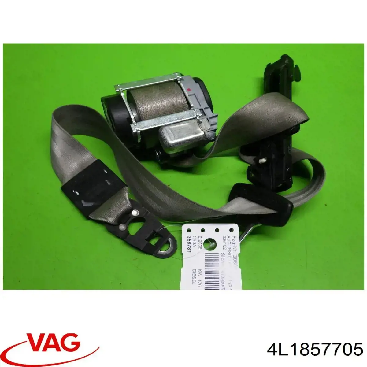 4L1857705 VAG Пасок безпеки передній лівий