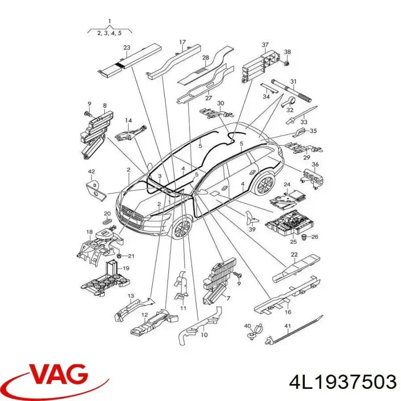Коробка запобіжників VAG 4L1937503 ціна, від 7.05 USD