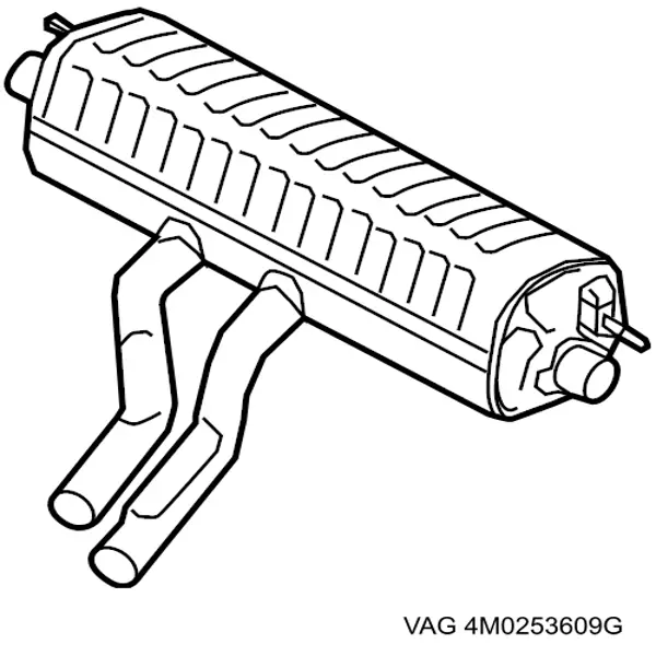 Вихлопна труба VAG 4M0253609G ціна, від 684.14 USD