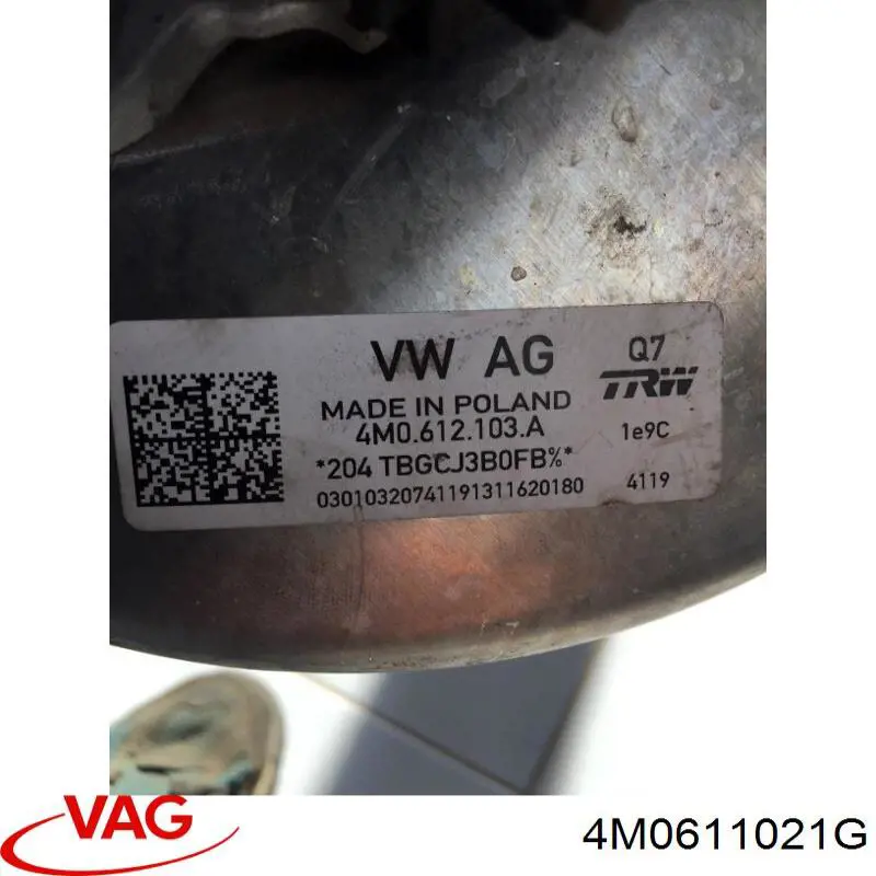 Циліндр головний гальма (Гідротормоз) VAG 4M0611021H ціна, від 28.12 USD