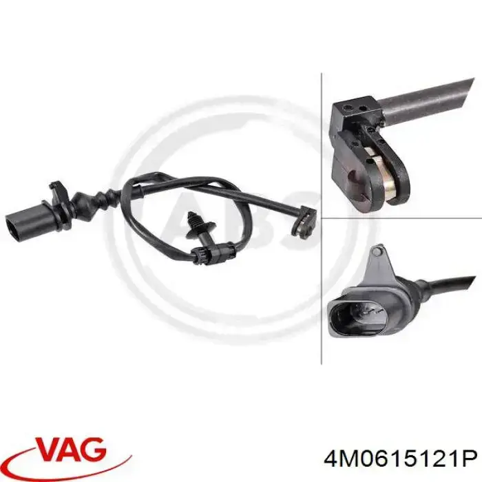 Датчик зносу гальмівних колодок, задній VAG 4M0615121P ціна, від 7.90 USD