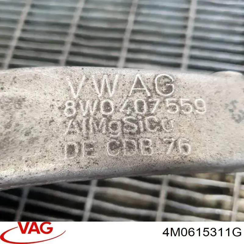 Захист гальмівного диска, переднього, лівого 4M0615311G VAG