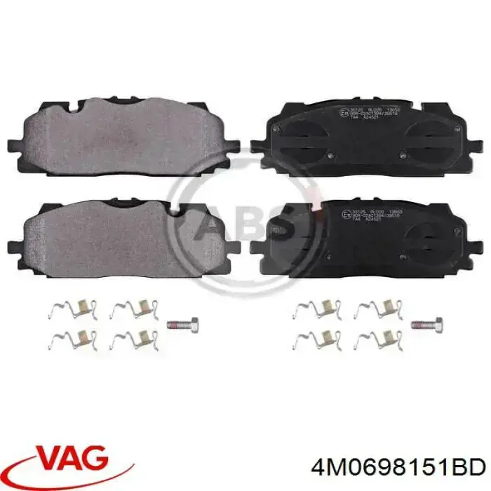 Передні тормозні колодки 4M0698151BD VAG