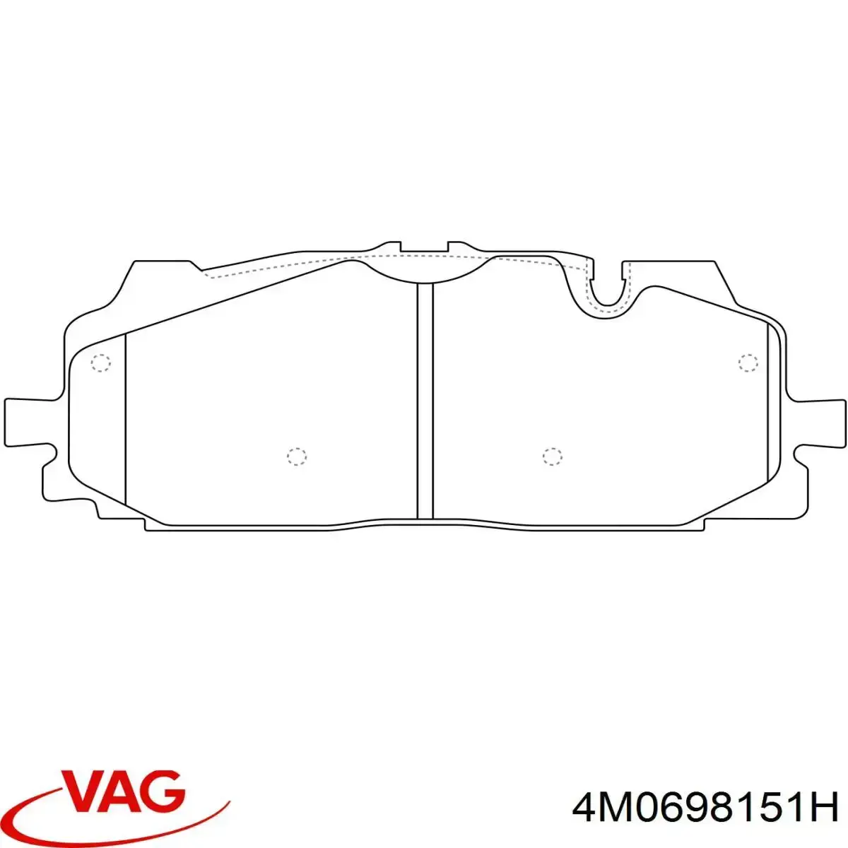 Гальмівні колодки VAG 4M0698151H ціна, від 146.97 USD