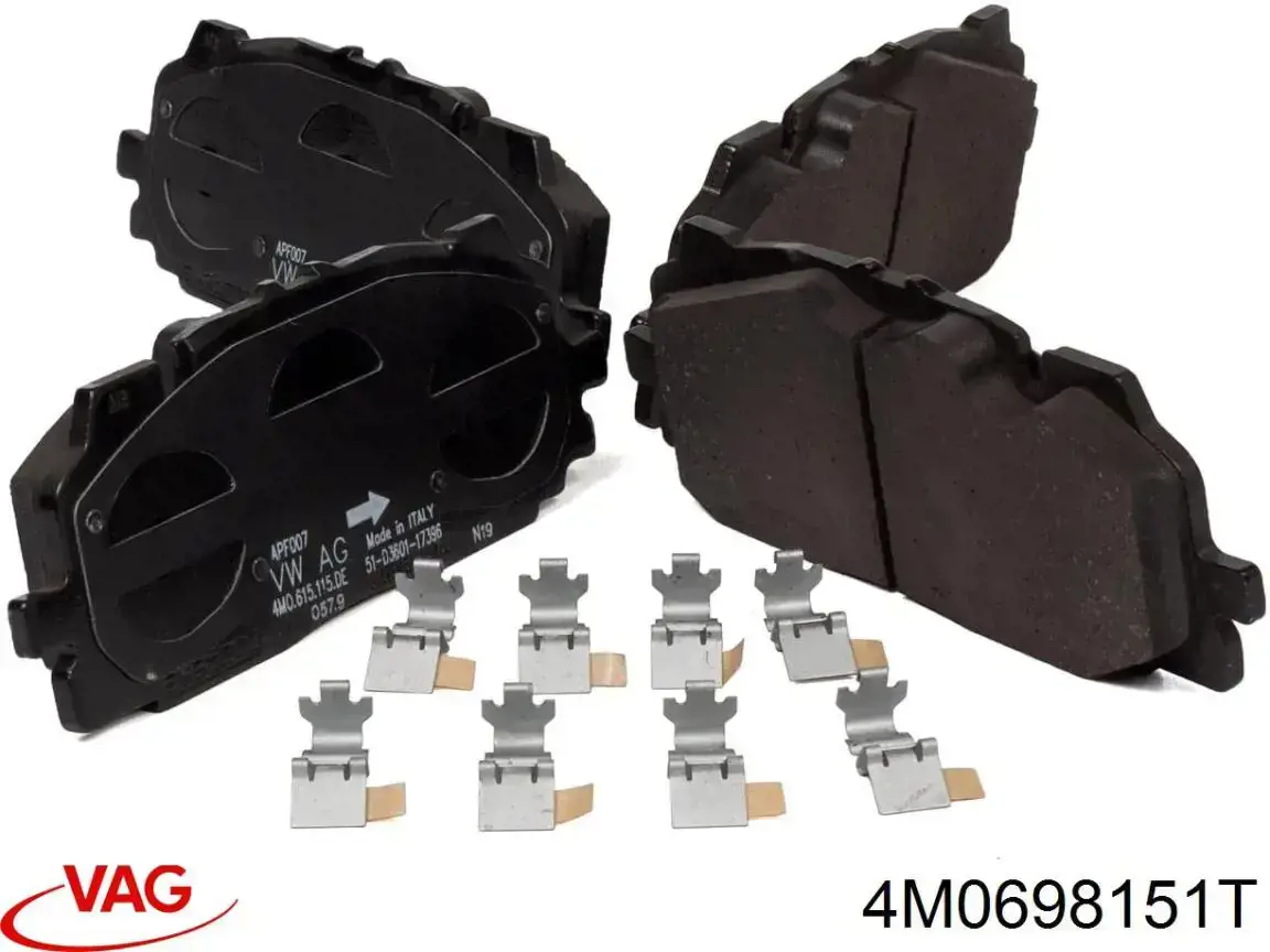 Гальмівні колодки VAG 4M0698151T ціна, від 147.04 USD
