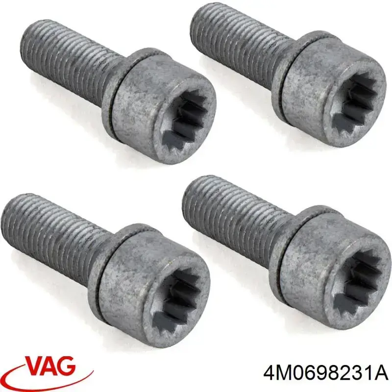 4M0698231A VAG Комплект пружинок кріплення дискових колодок, передніх