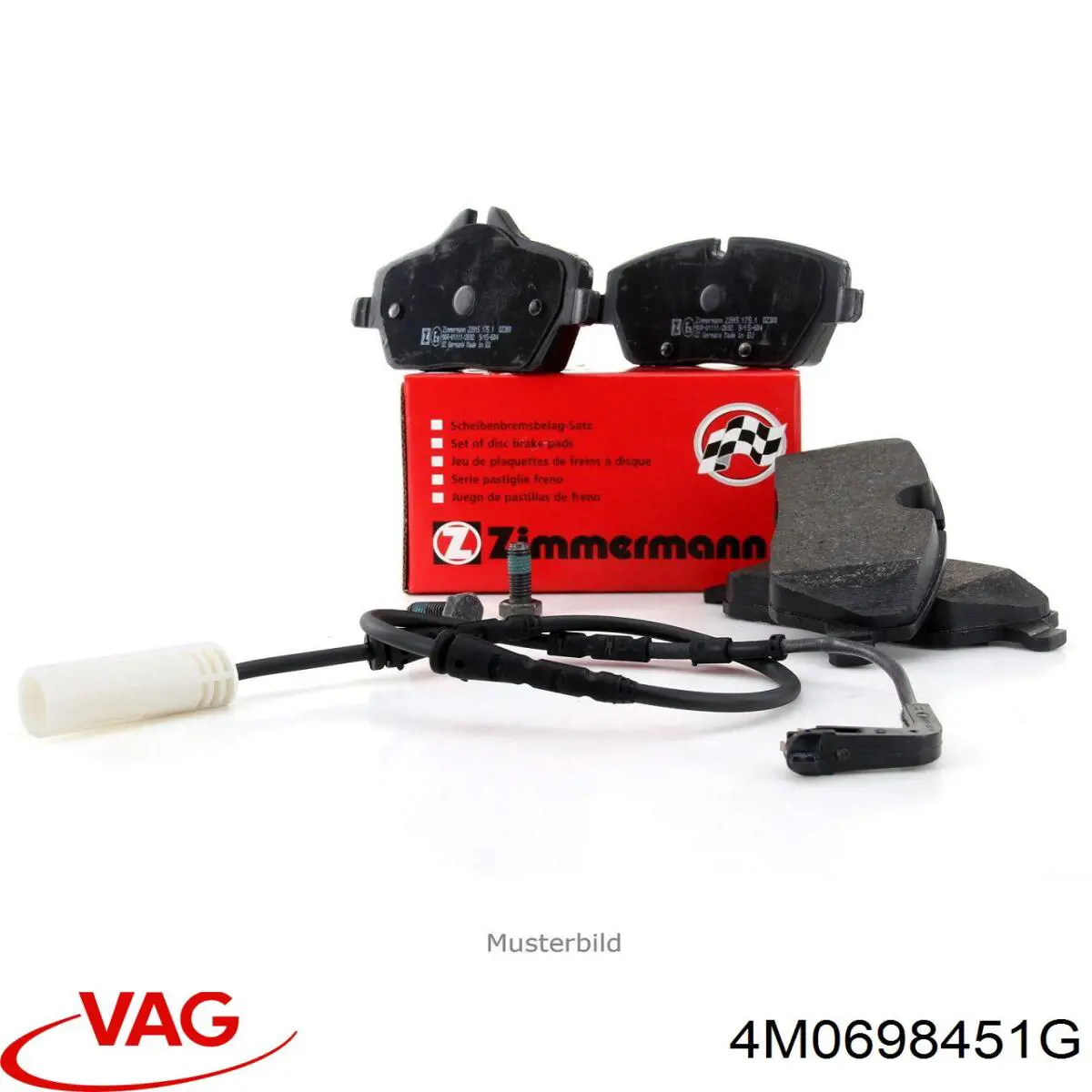 Задні гальмівні колодки VAG 4M0698451G ціна, від 73.64 USD