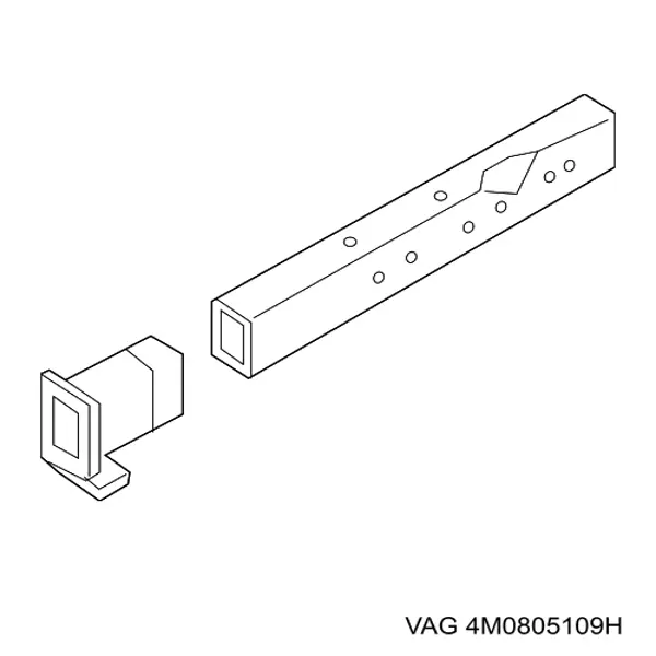 Лонжерон рами передній лівий VAG 4M0805109F ціна, від 316.73 USD