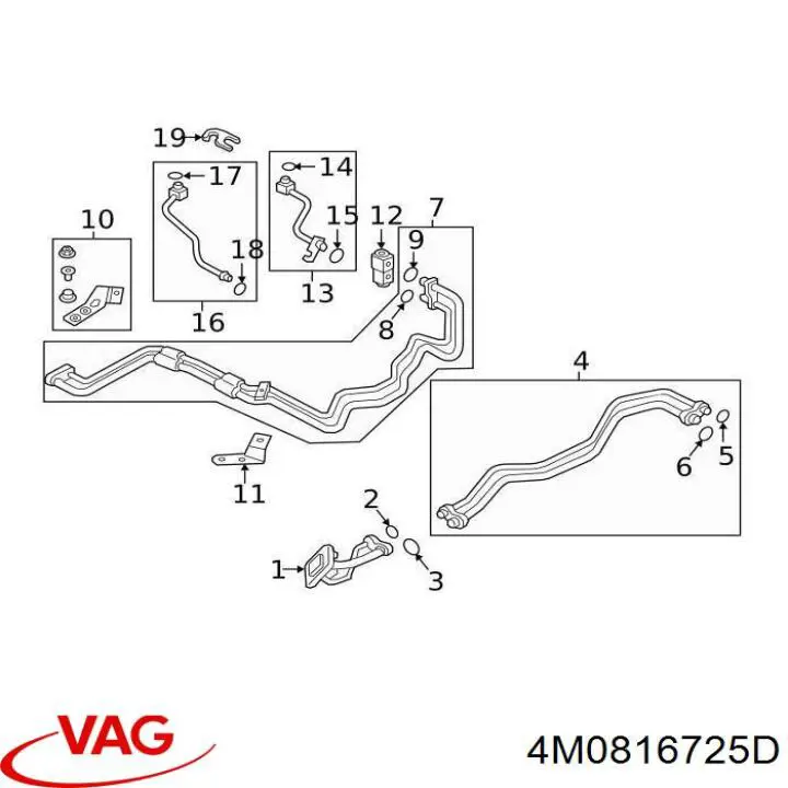  VAG 4M0816725D ціна, від 10.14 USD