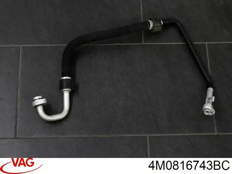 4M0816743BC VAG Шланг кондиціонера, від випарника до компресора