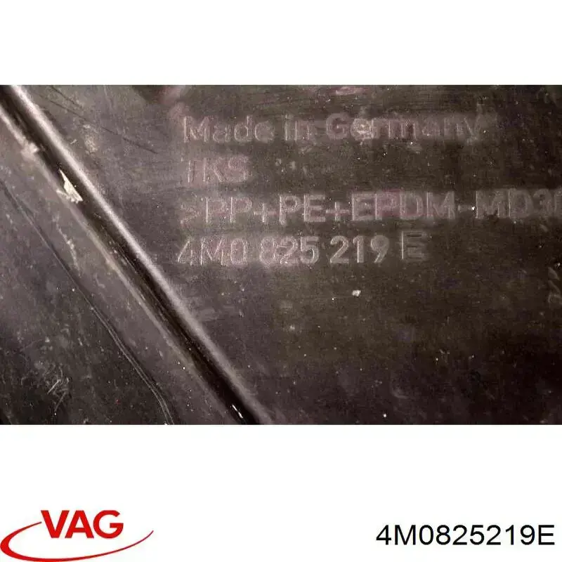Захист днища, задній правий VAG 4M0825219F ціна, від 12.67 USD