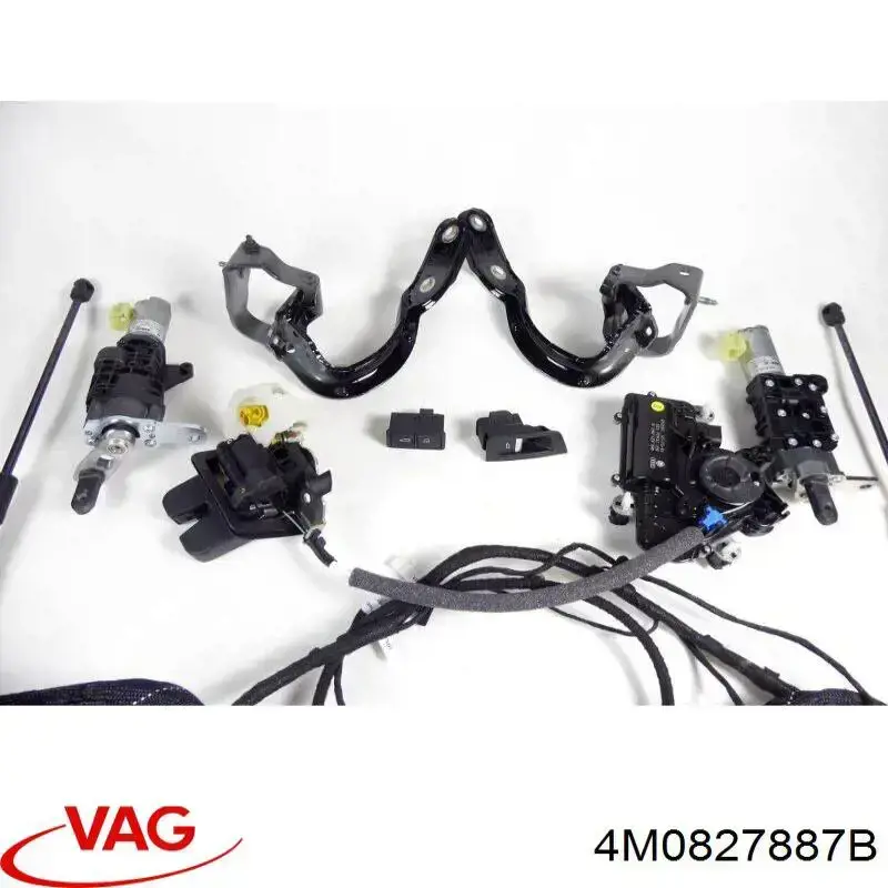 4M0827887B VAG Актуатор замка ляди