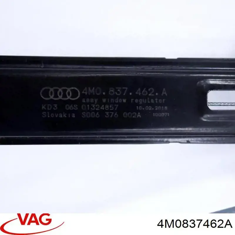 Купити 4M0837462A VAG Склопідйомник передньої правої двері