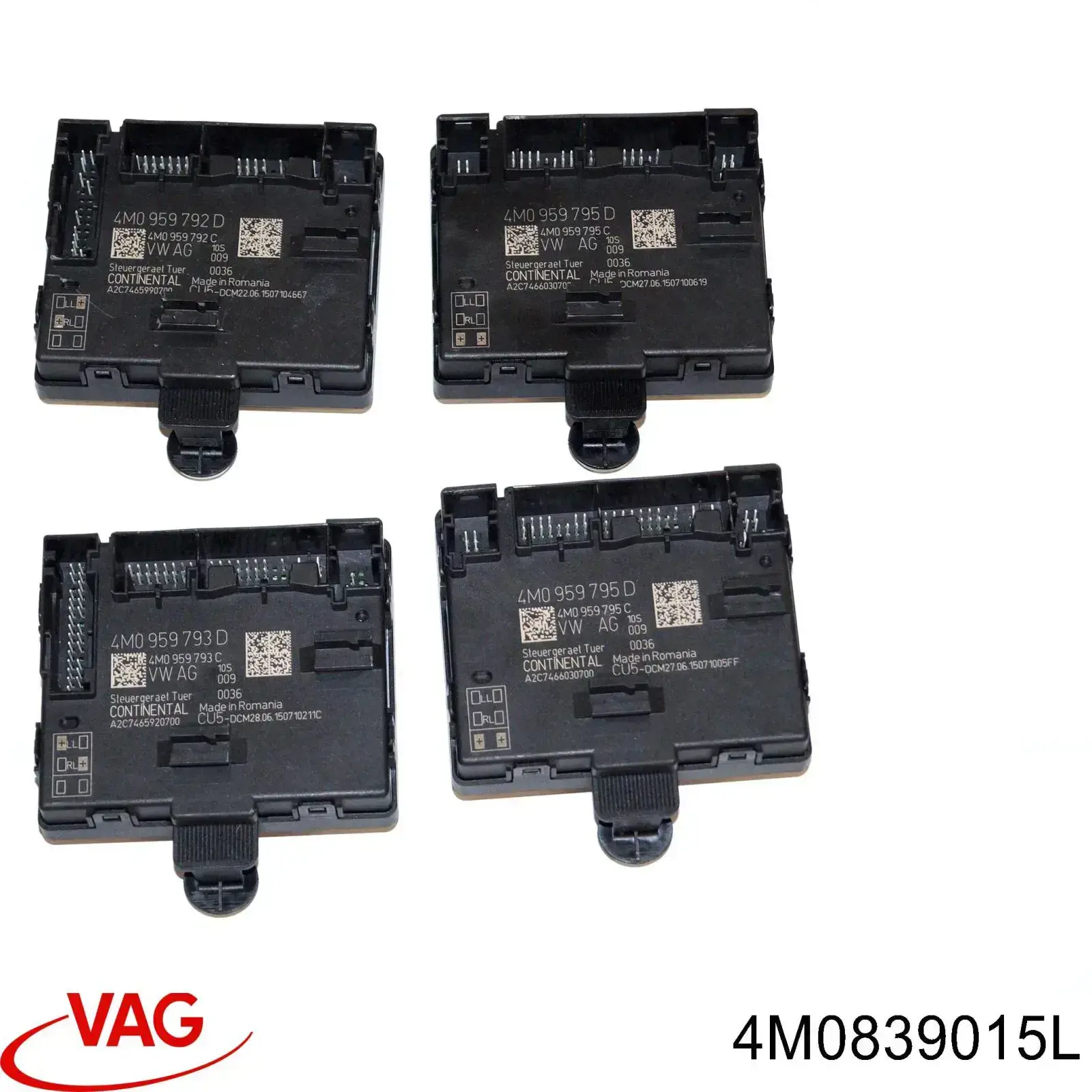 4M0839015L VAG Замок задніх дверей, лівих