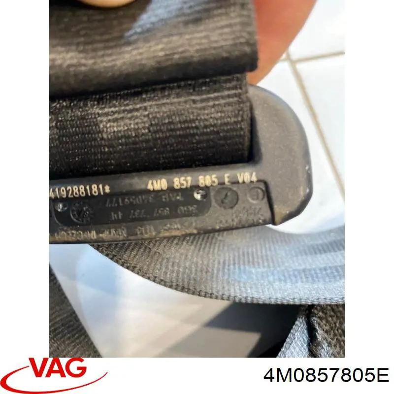 Пасок безпеки задній лівий VAG 4M0857805E ціна, від 97.45 USD