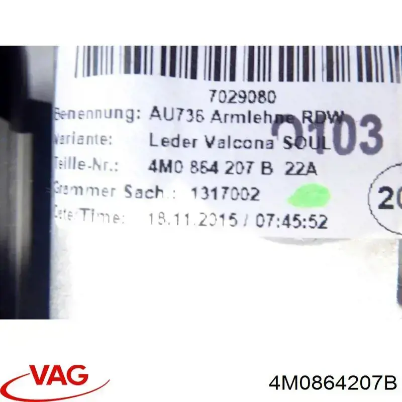 4M0864207B VAG 