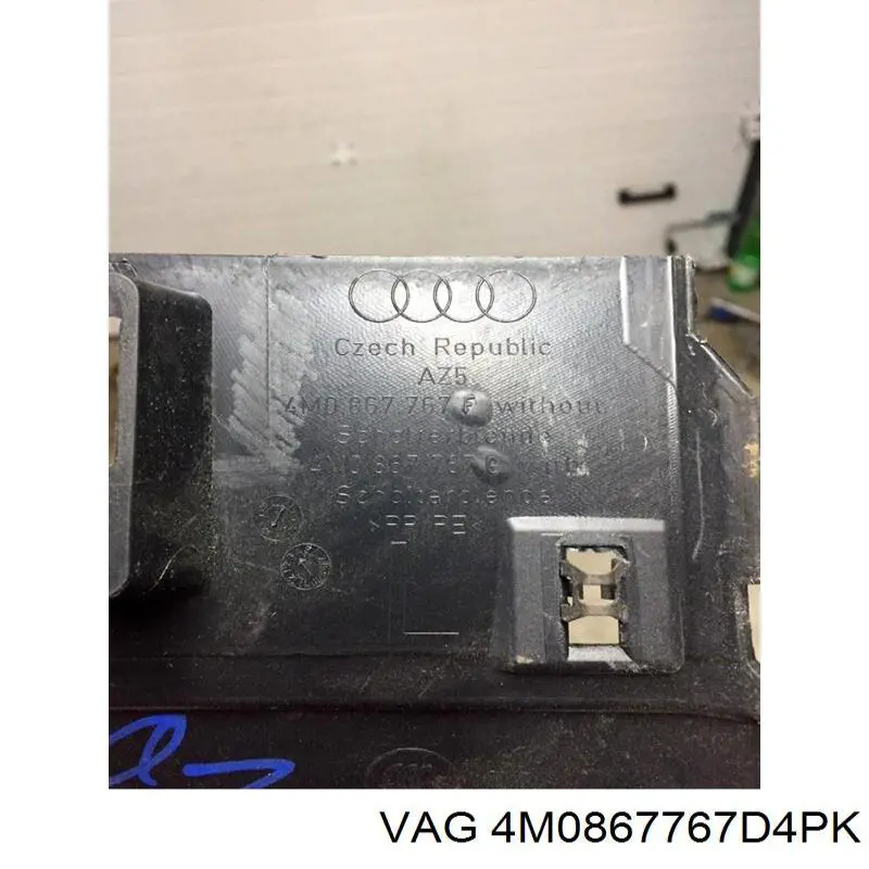 Обшивка стійки кузова внутрішня, задня ліва VAG 4M0867767F4PK ціна, від 7.62 USD