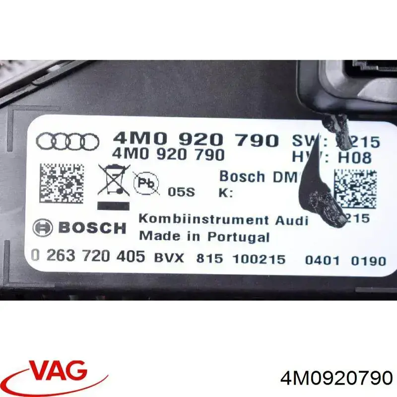 4M0920790 VAG Щиток приладів додатковий