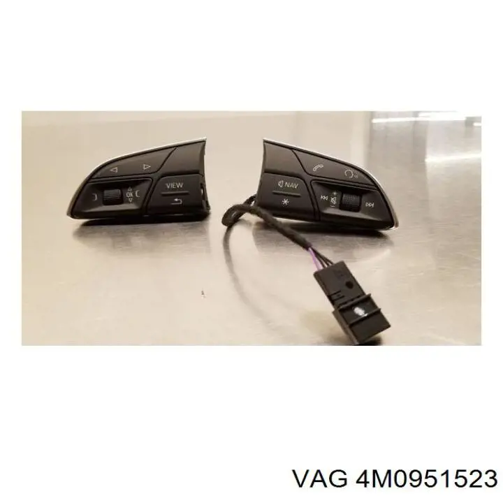 Блок кнопкових перемикачів кермового колеса VAG 4M0951523 ціна, від 82.35 USD