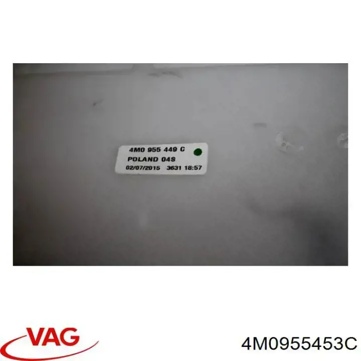 Бачок омивача лобового скла VAG 4M0955453C ціна, від 50.67 USD