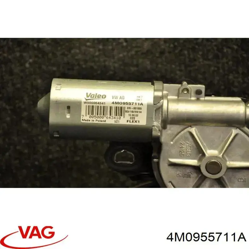 Моторчик заднього склоочисника 4M0955711A VAG