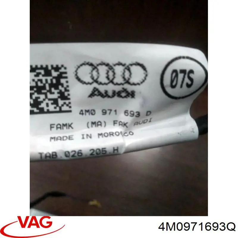 Джгут проводів задніх дверей VAG 4M0971693Q ціна, від 24.04 USD