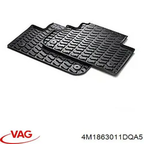 Комплект килимків VAG 4M1863011BQA5 ціна, від 207.16 USD