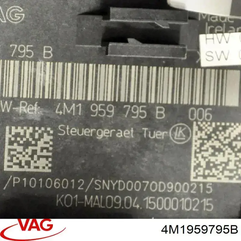 Блок комфорту задніх дверей 4M1959795B VAG