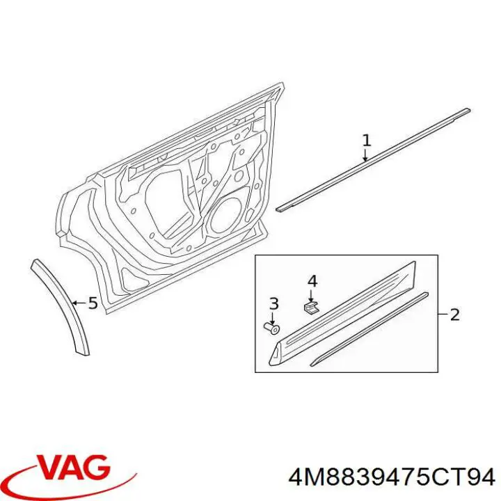  VAG 4M8839475CT94 ціна, від 76.02 USD