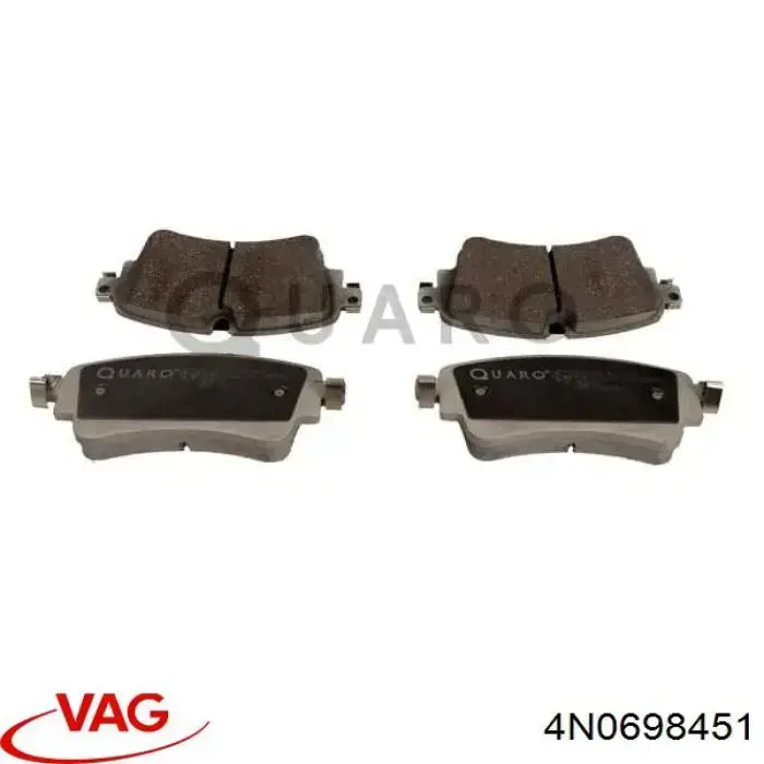 4N0698451 VAG Колодки гальмівні задні, дискові