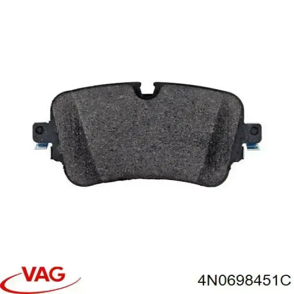 Задні гальмівні колодки 4N0698451C VAG