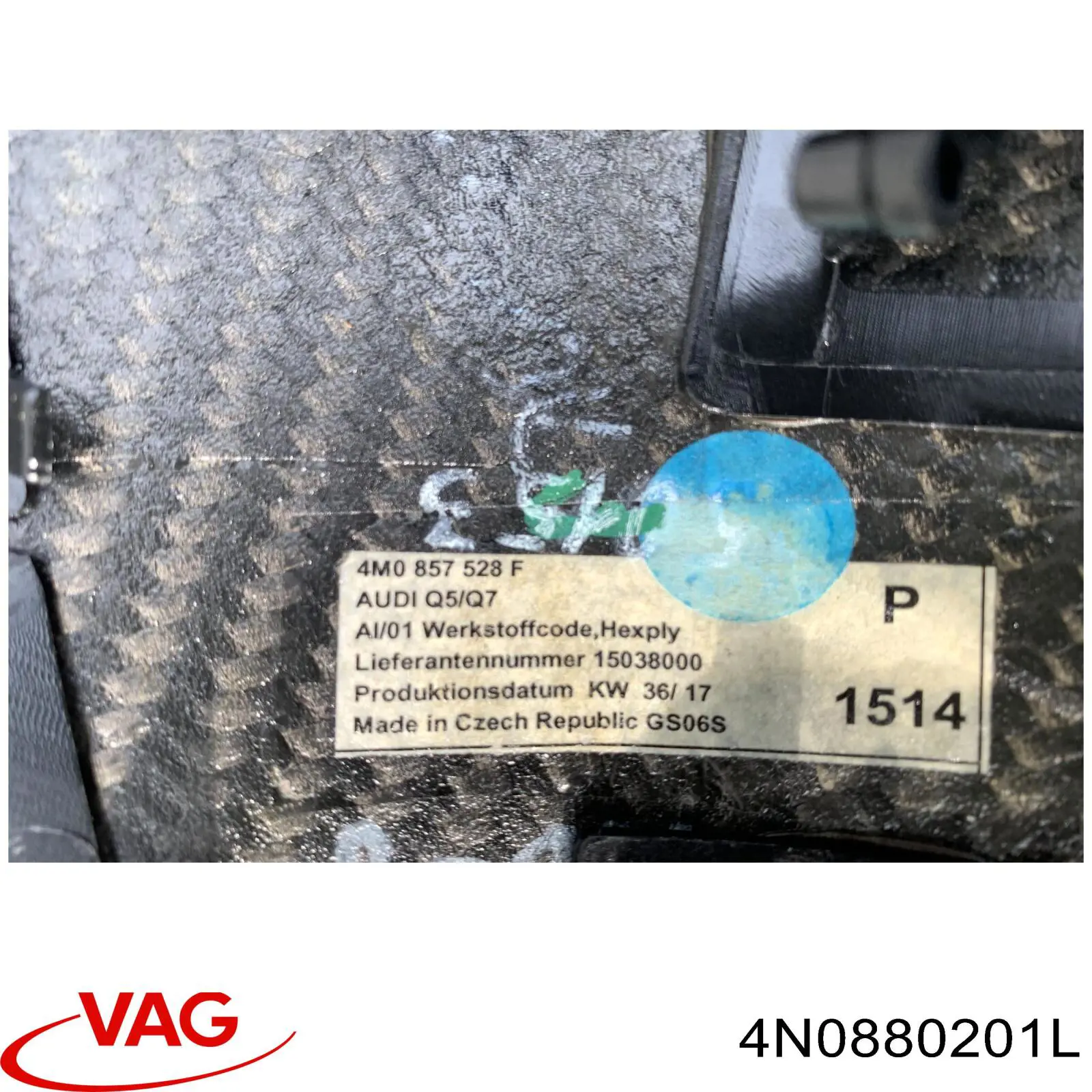 Купити 4N0880201L VAG Подушка безпеки, водійська, AIRBAG