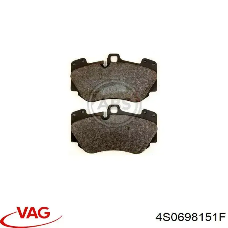 Купити 4S0698151F VAG Колодки гальмівні передні, дискові