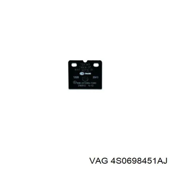 Задні гальмівні колодки VAG 4S0698451AJ ціна, від 22.37 USD
