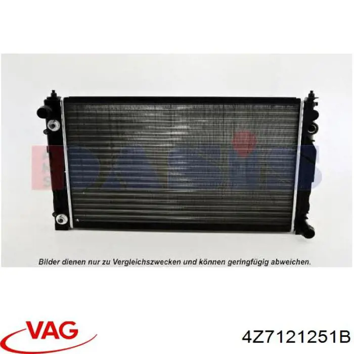 4Z7121251B VAG радіатор охолодження двигуна