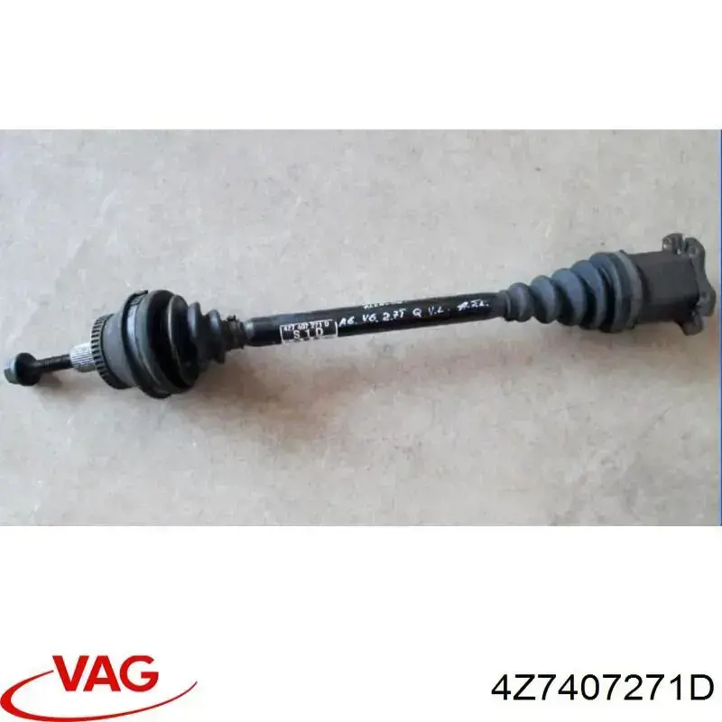 Купити 4Z7407271D VAG Ліва піввісь