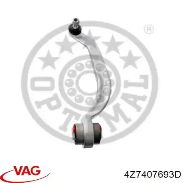 Важіль передньої підвіски нижній, лівий 4Z7407693D VAG