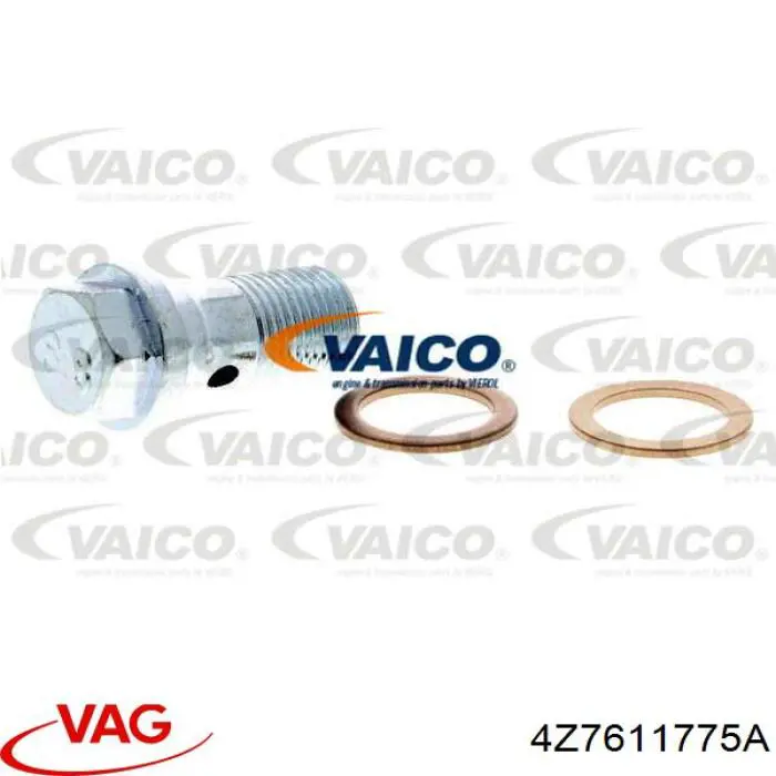 Купити 4Z7611775A VAG Шланг гальмівний задній