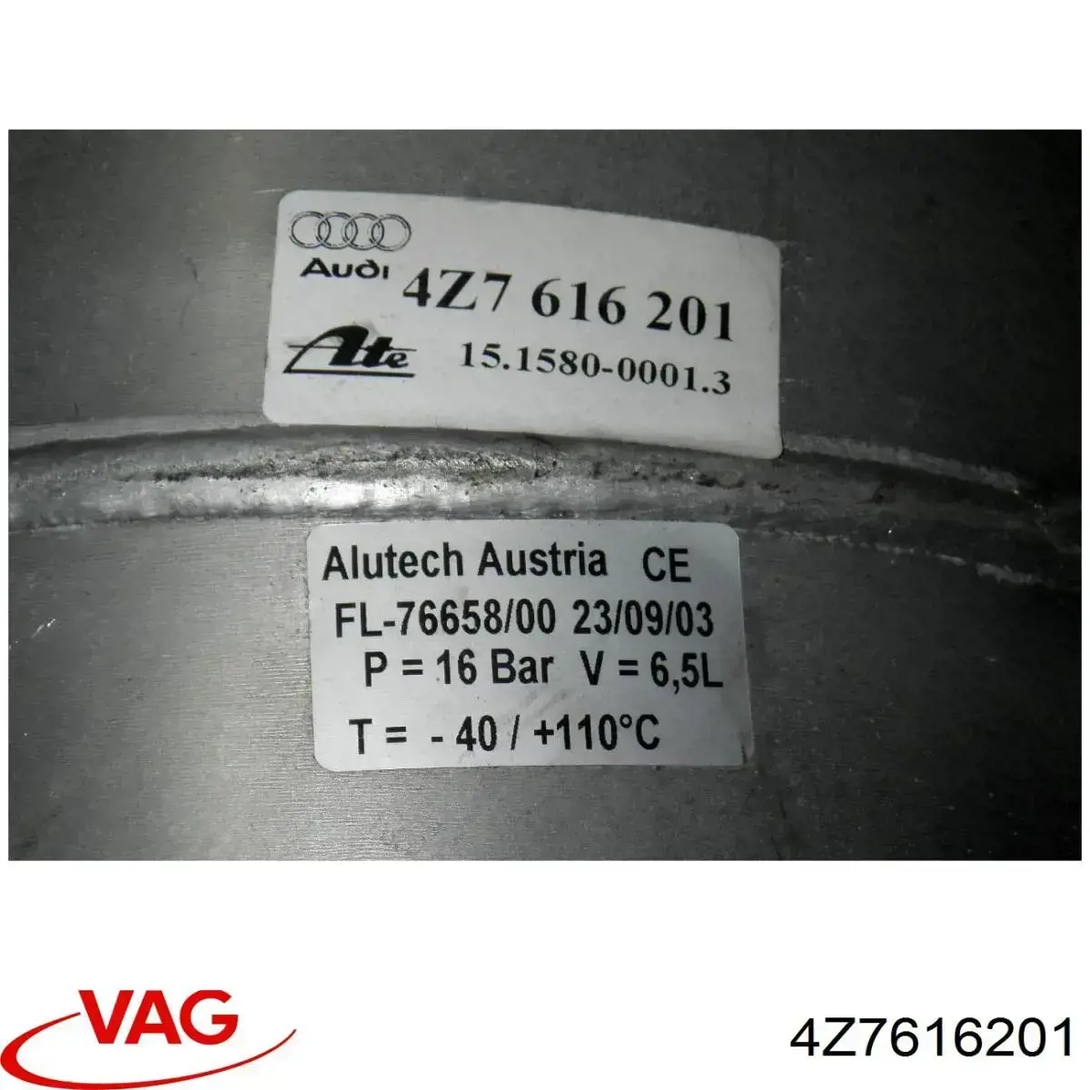 Гідроакумулятор системи амортизації VAG 4Z7616201 ціна, від 12.67 USD
