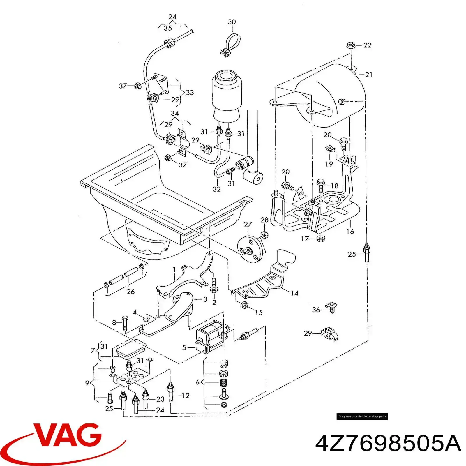  VAG 4Z7698505A ціна, від 68.44 USD