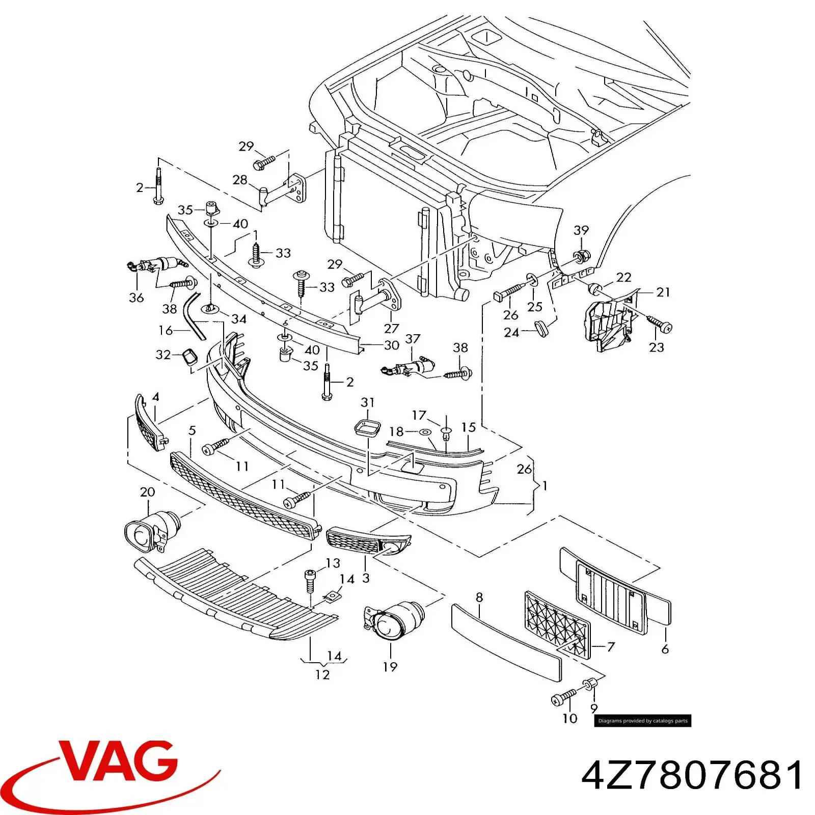  VAG 4Z7807681 ціна, від 31.04 USD