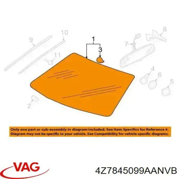 Автоскло XYG GS0014D11 ціна, від 93.17 USD