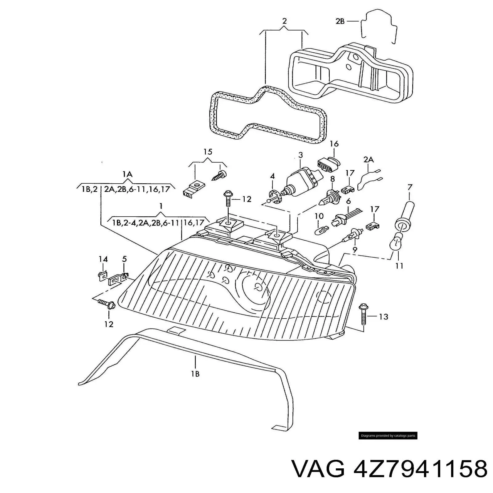  VAG 4Z7941158 ціна, від 15.20 USD
