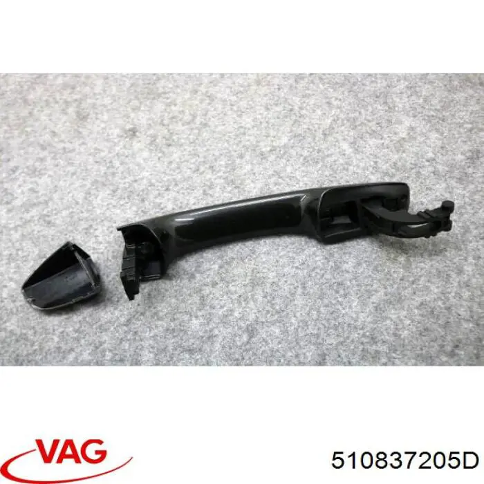 Купити 510837205D VAG Ручка дверей лівоих, зовнішня, перед/зад