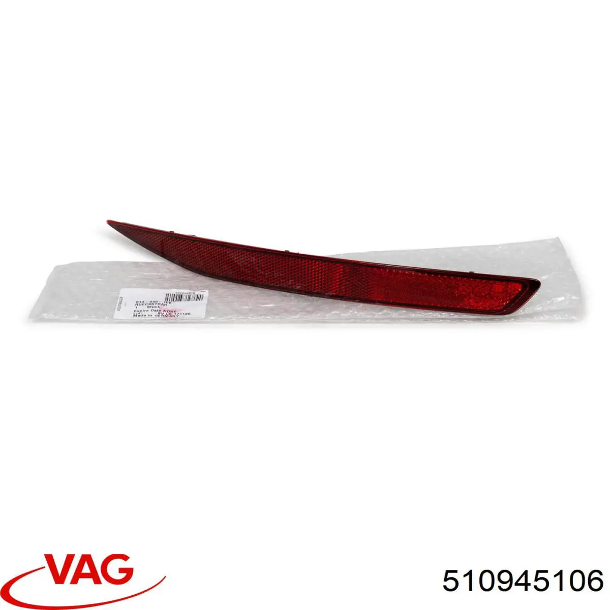 510945106 VAG Відбивач бампера заднього правий